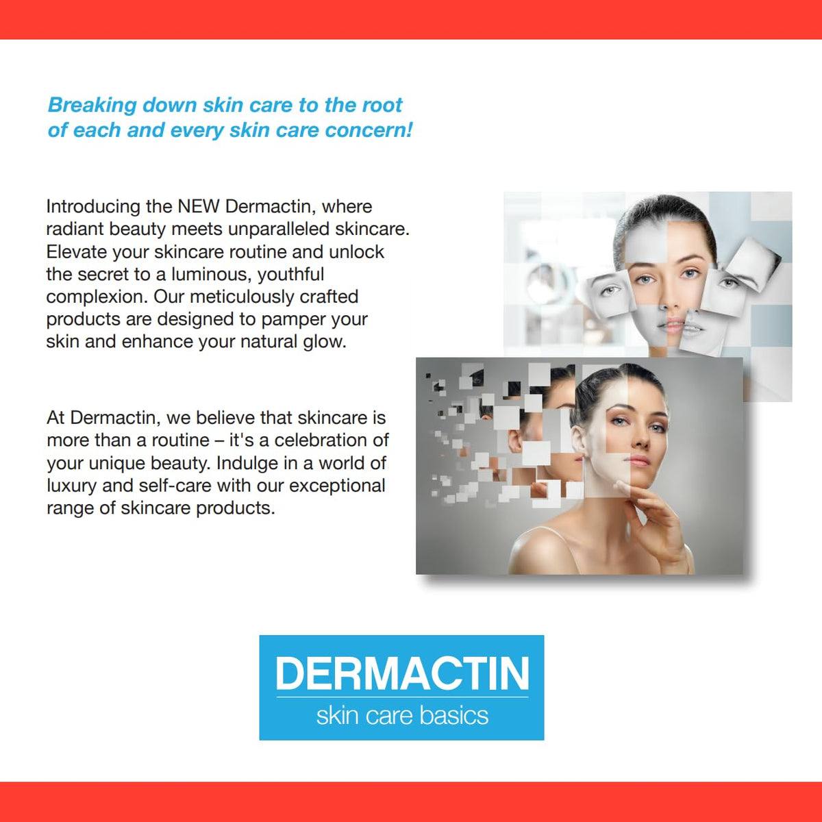 Dermactin application on crow's feet illustrating targeted smoothing benefit