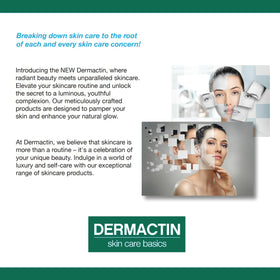 Dermactin conceptual before and after image illustrating improved eyelid contour