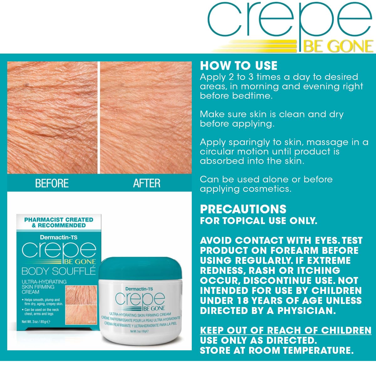 Dermactin label closeup highlighting product name and classic formula