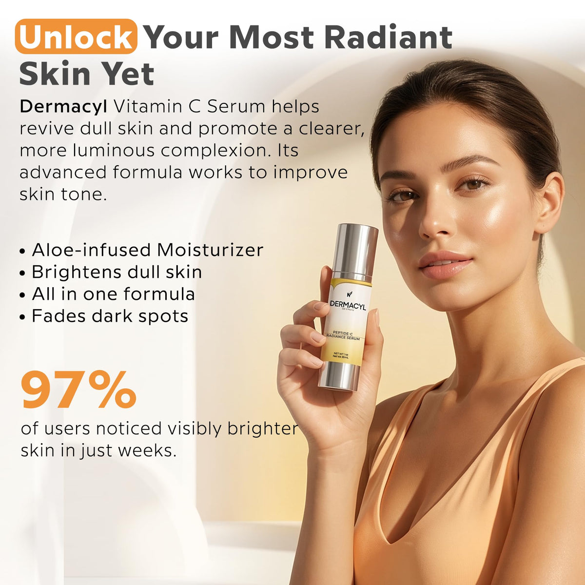 Dermacyl application on hand illustrating fast absorption and smooth feel