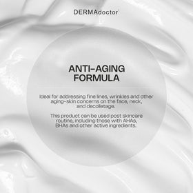 DERMAdoctor texture close-up revealing lightweight cream for quick absorption benefit