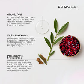 DERMAdoctor used on arm to smooth rough skin and unclog pores