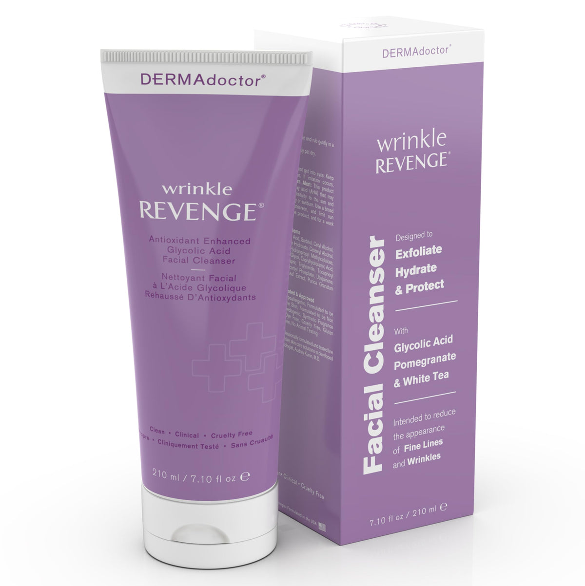 DERMAdoctor front bottle view showing clean branding and benefits