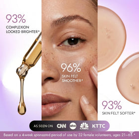 DERMAdoctor serum spread on hand demonstrating smooth application and finish