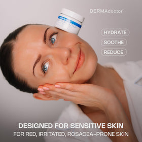 DERMAdoctor cream texture close-up highlighting hydrating finish
