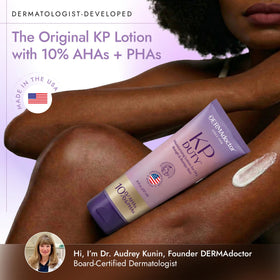 DERMAdoctor texture cream swipe showing smooth consistency and fast absorption benefit