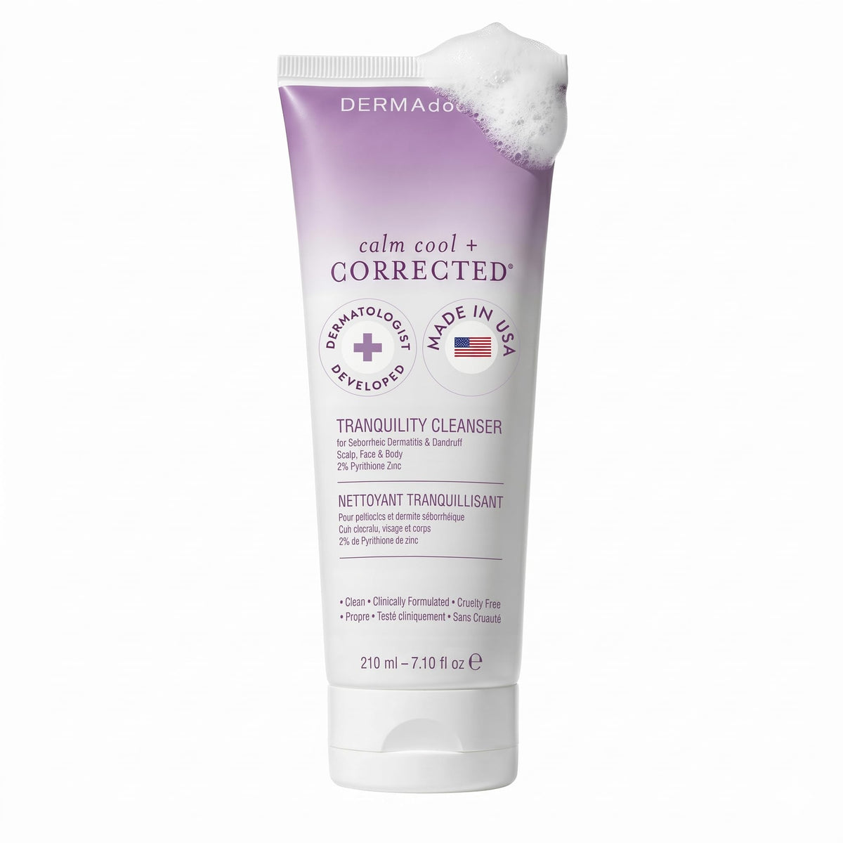 DERMAdoctor front bottle showing label and clear dosage information benefit: easy identification