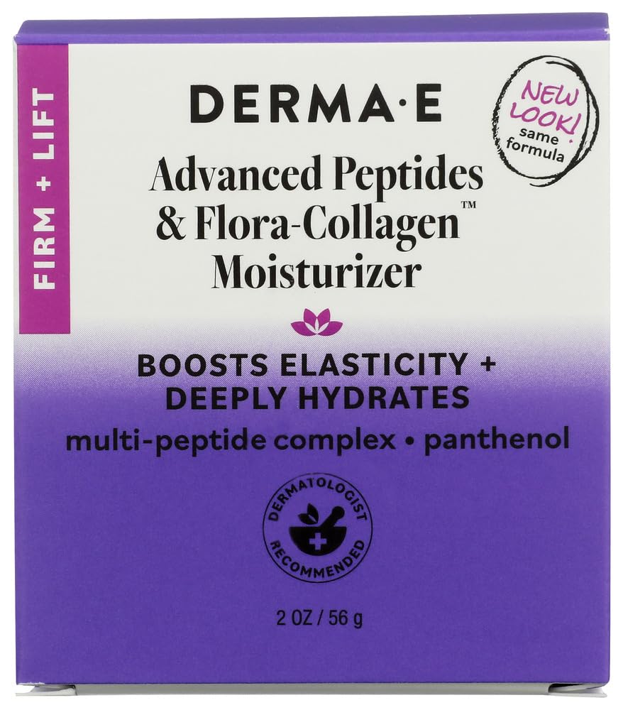 Derma E front jar showing product packaging and clear ingredient benefits