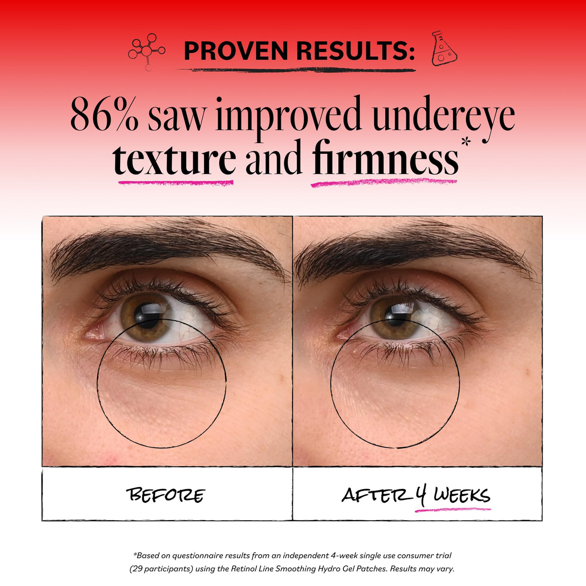 Derma E close-up hydrogel texture highlighting hydration