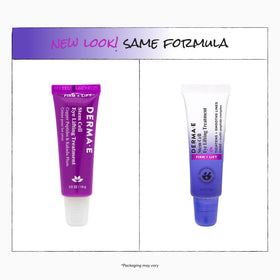 Derma E application closeup patting cream under eye for gentle hydration