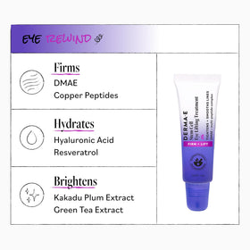 Derma E label detail highlighting vegan, cruelty‑free benefits and claims