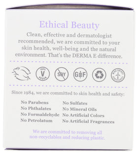 Derma E moisturizer on bathroom vanity conveying daily skincare routine benefit