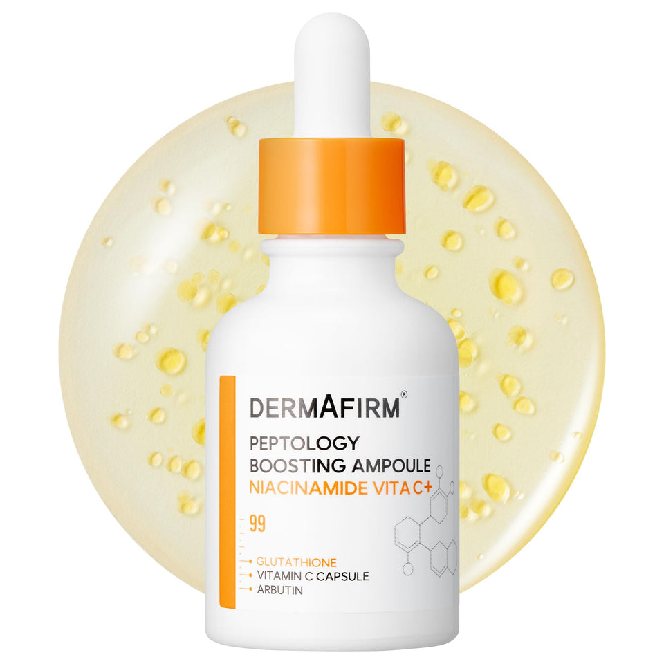 Dermafirm ampoule front packaging showing brightening benefits