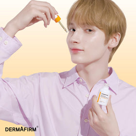 Dermafirm ampoule held in hand during application for easy layering