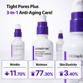 Dermafirm peptide and collagen visual showing elasticity support