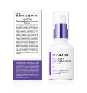 Dermafirm ampoule staged on bathroom counter for lifestyle appeal