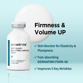 Dermafirm dropper dispensing clear serum highlighting precise application and control