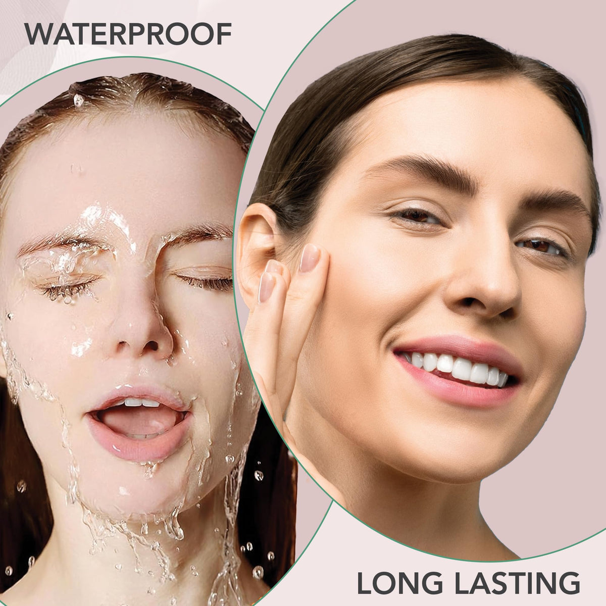 Dermaflage targeting a cheek blemish to show full coverage and seamless finish