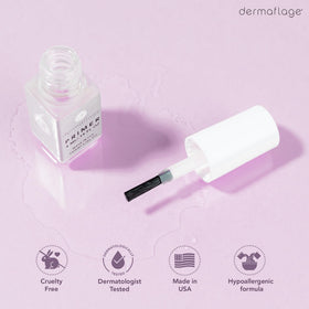 Dermaflage primer applied to skin during use, improves filler adhesion