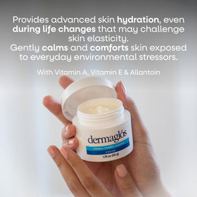 Dermaglós label close-up showing ingredients and formulation transparency