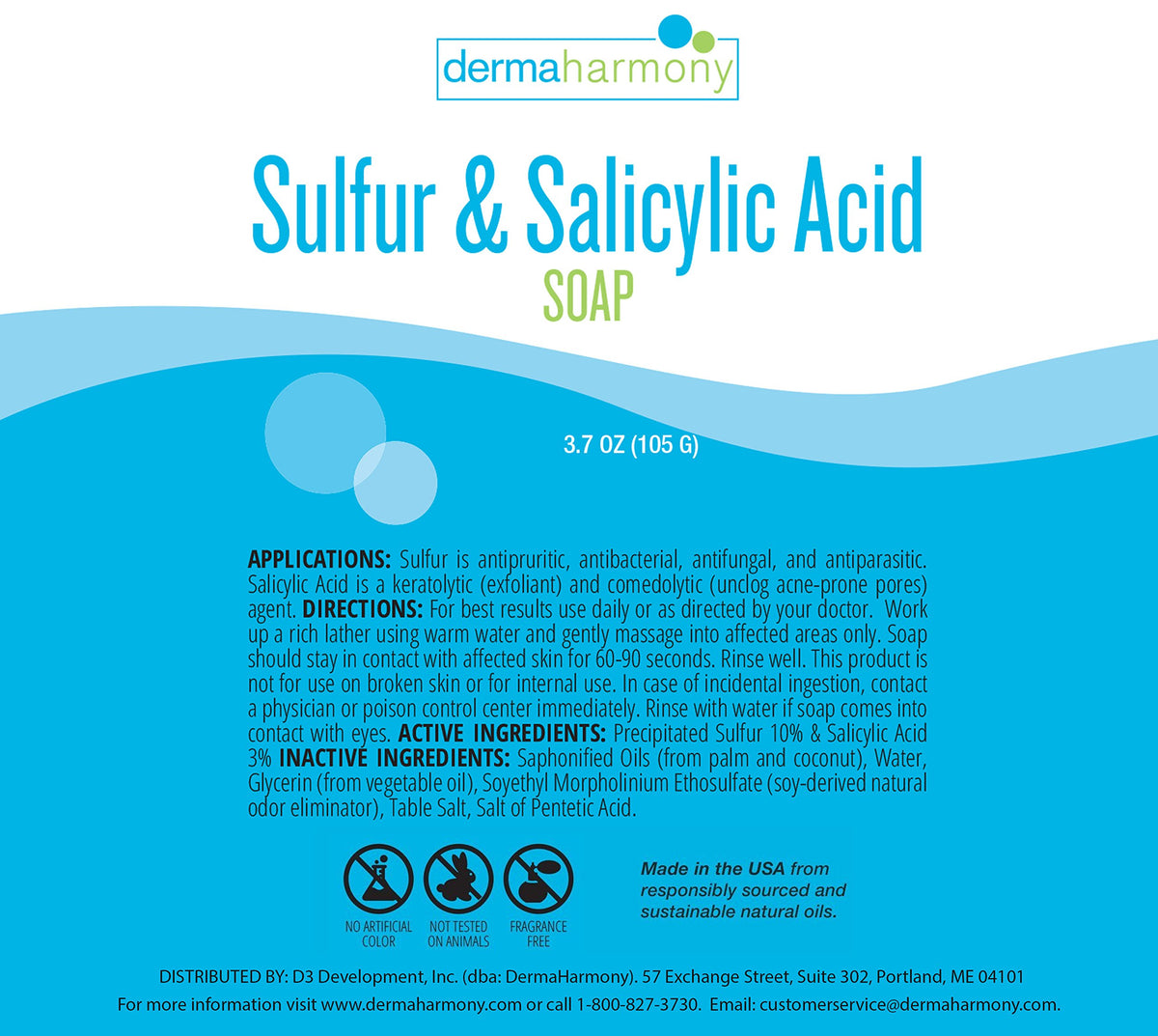 DermaHarmony close-up of soap texture highlighting exfoliating particles