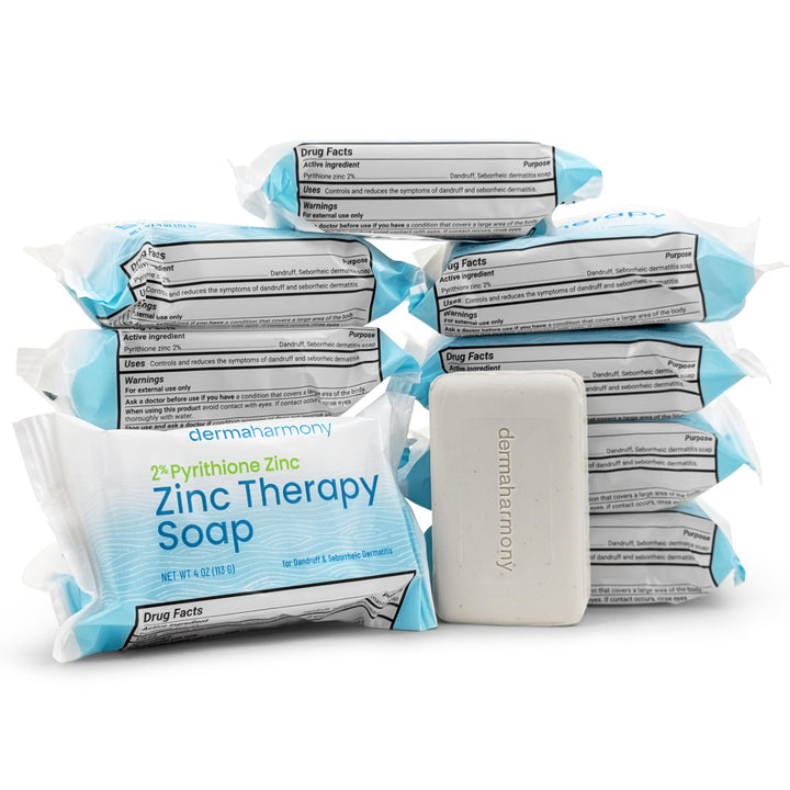 Dermaharmony front packaging of ten bars showing value and convenience