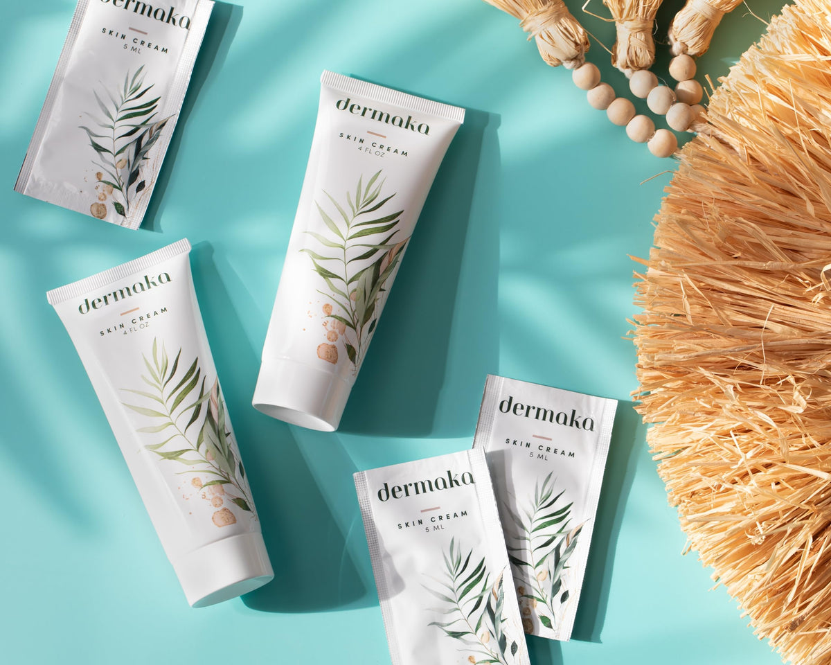 Dermaka applying cream to face showing quick-absorbing hydration