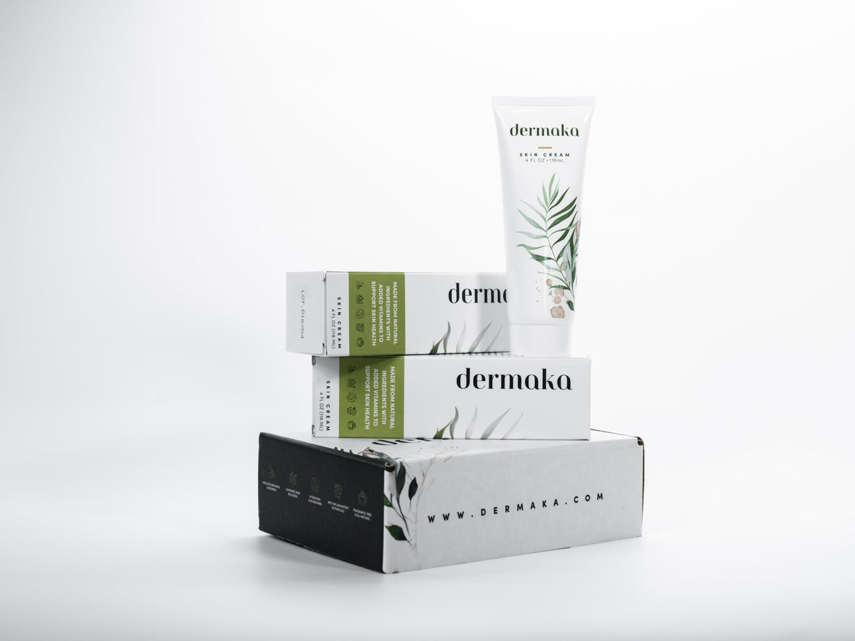 Dermaka on face moisturizer applied under makeup for smooth finish