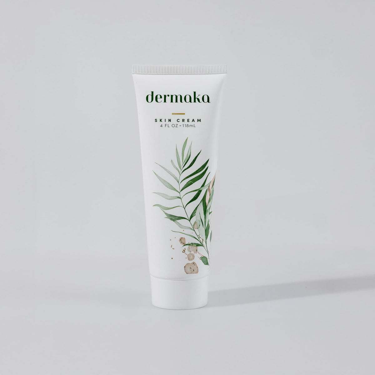 Dermaka cream texture close-up showing smooth, non-greasy finish