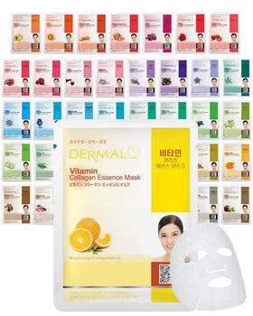 DERMAL front packaging of 39-mask set showing variety and convenience