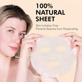 DERMAL ingredient label highlighting collagen and botanical extracts