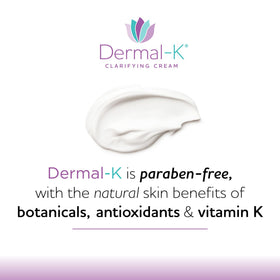 Dermal-K applied under eye in demo, illustrating reduced puffiness appearance