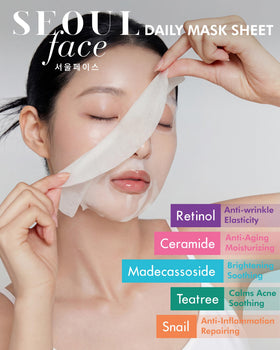 DERMAL mask and box on bathroom counter suggesting daily routine and travel-ready ease