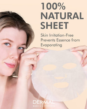 DERMAL mask in hand demonstrating full-face fit and coverage benefit