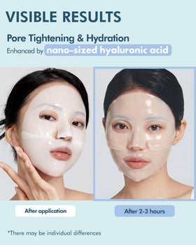 DERMAL mask worn by person resting in bed showing overnight comfort and cooling sensation