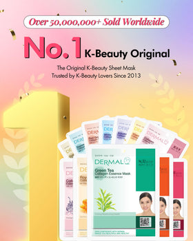 DERMAL single mask sheet close-up highlighting thin fabric and hydration