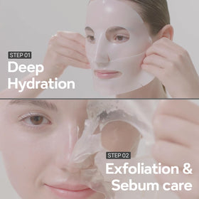 DERM·ALL MATRIX model wearing mask overnight demonstrating comfortable fit