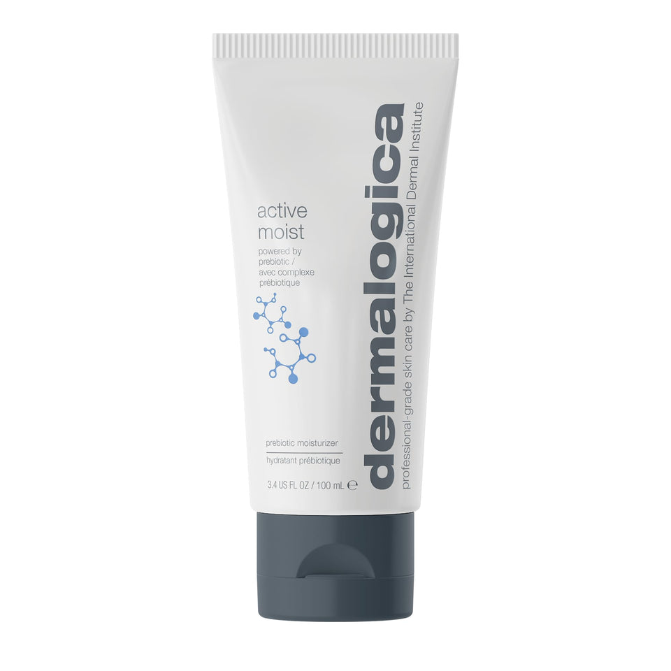 Dermalogica bottle front packaging showing label and benefit