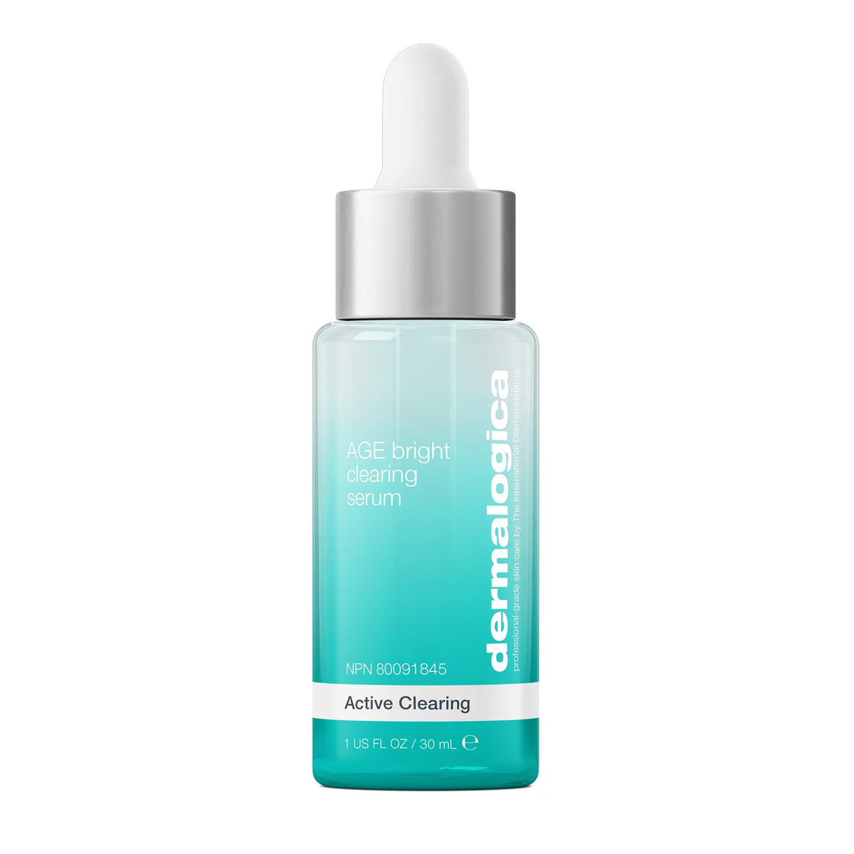 Dermalogica bottle front packaging showing clear labeling and professional benefit