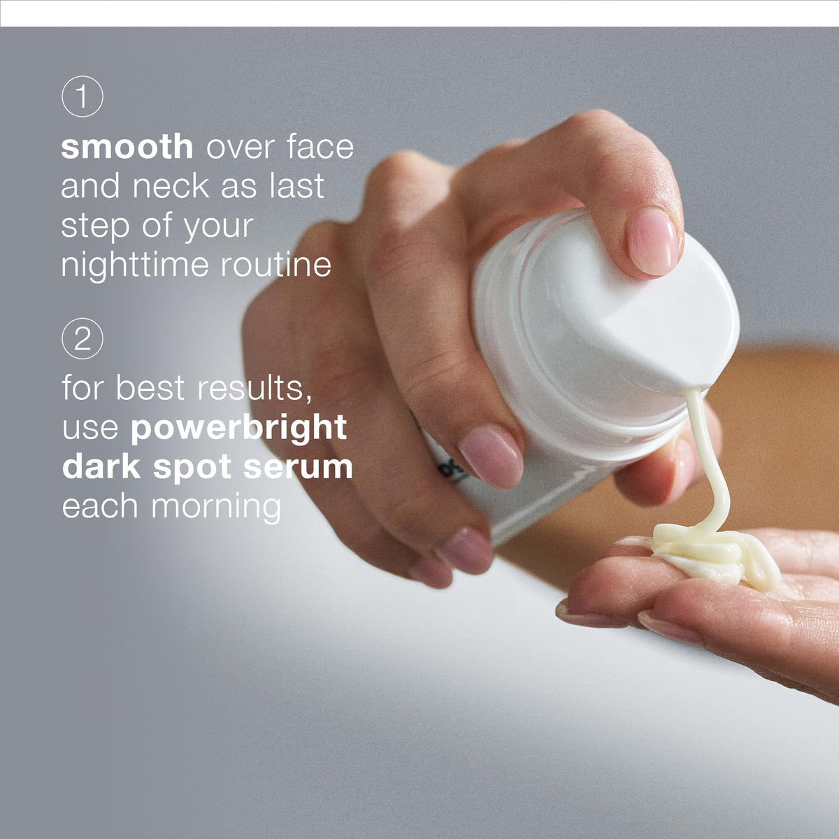 Dermalogica cream applied on hand, shows spreadability and moisturizing benefit