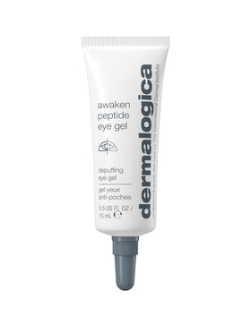Dermalogica front packaging of Awaken Peptide Eye Gel showing brand clarity and compact design