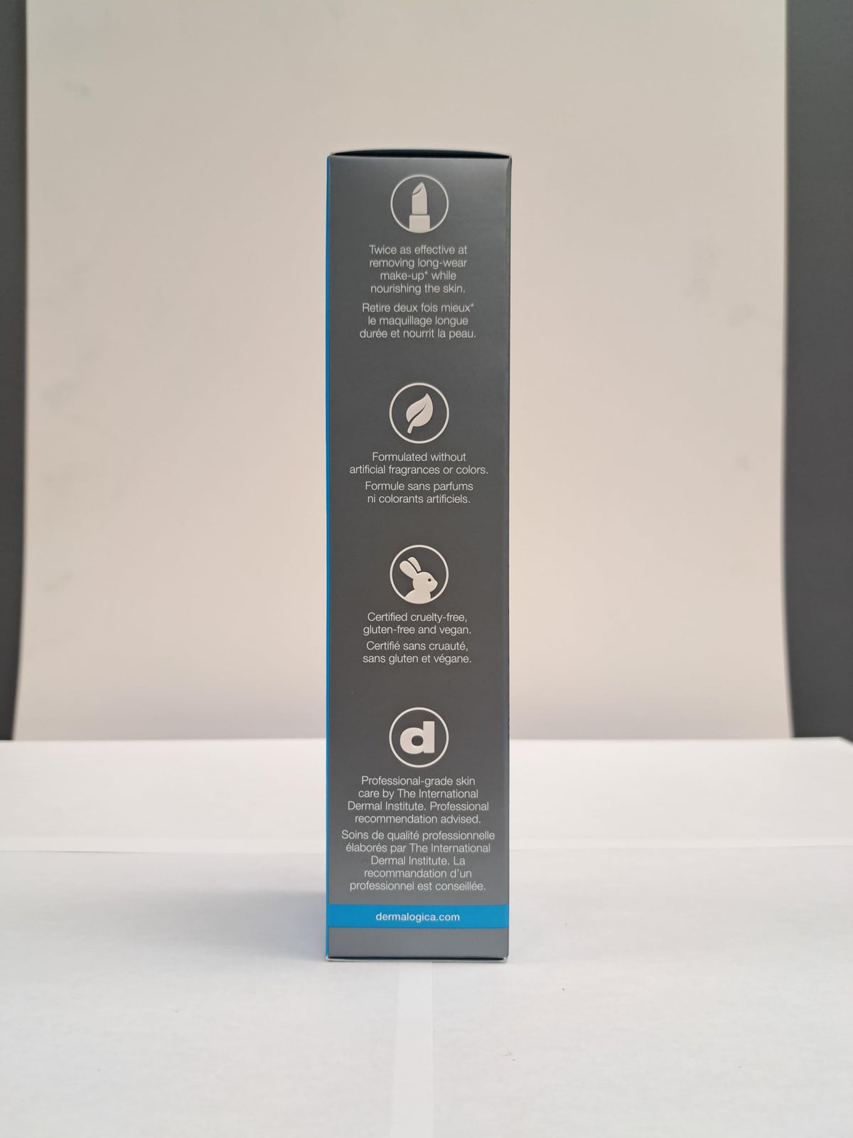 Dermalogica in bathroom sink lifestyle showing gentle daily use benefit