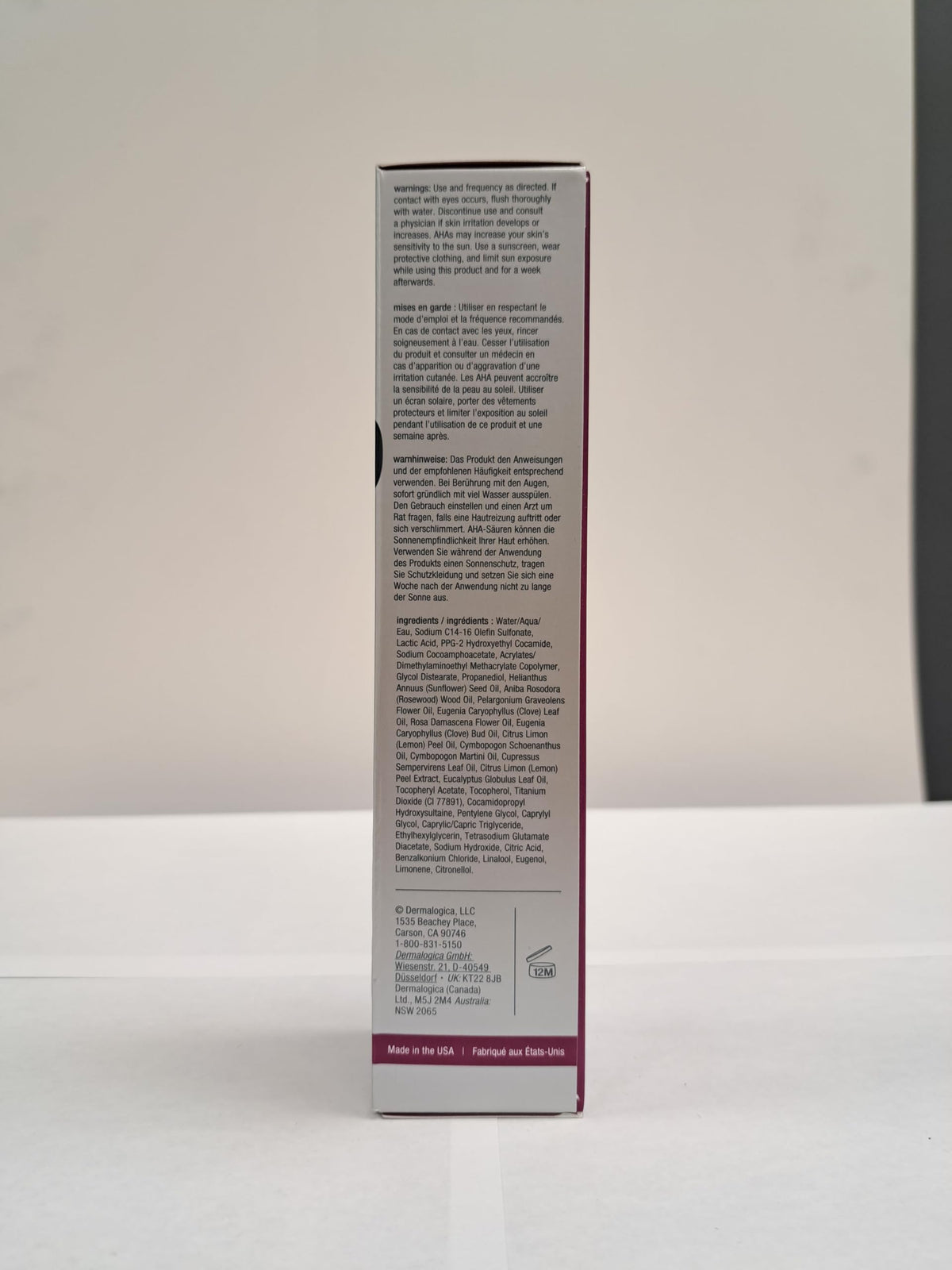 Dermalogica before and after texture comparison illustrating smoother skin