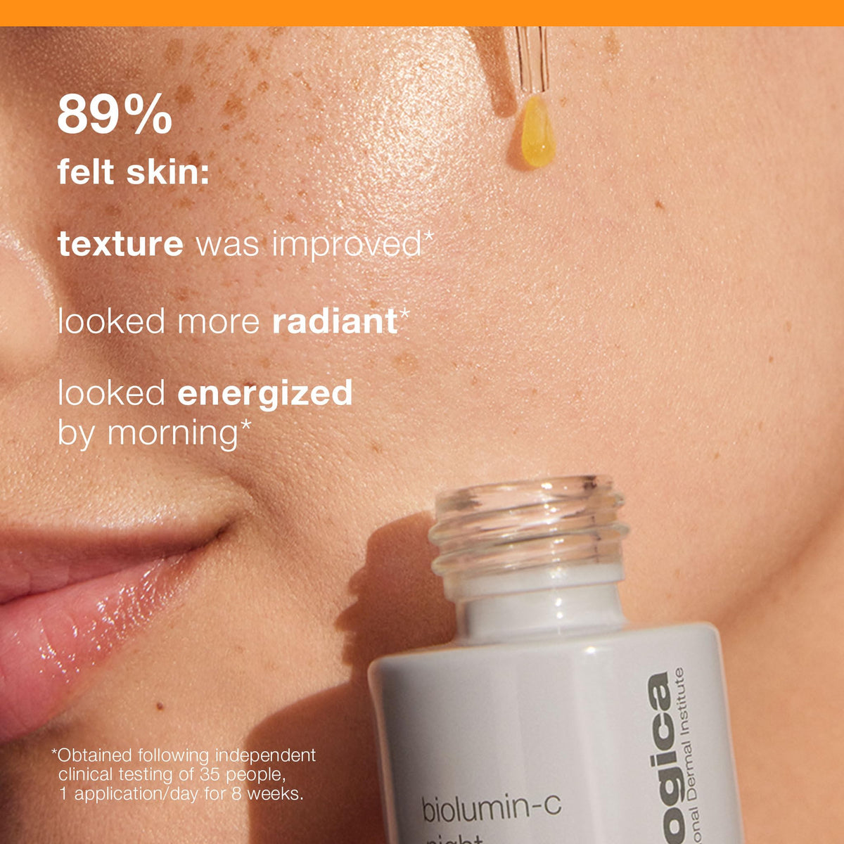 Dermalogica ingredient label close-up highlighting key Vitamin C benefit