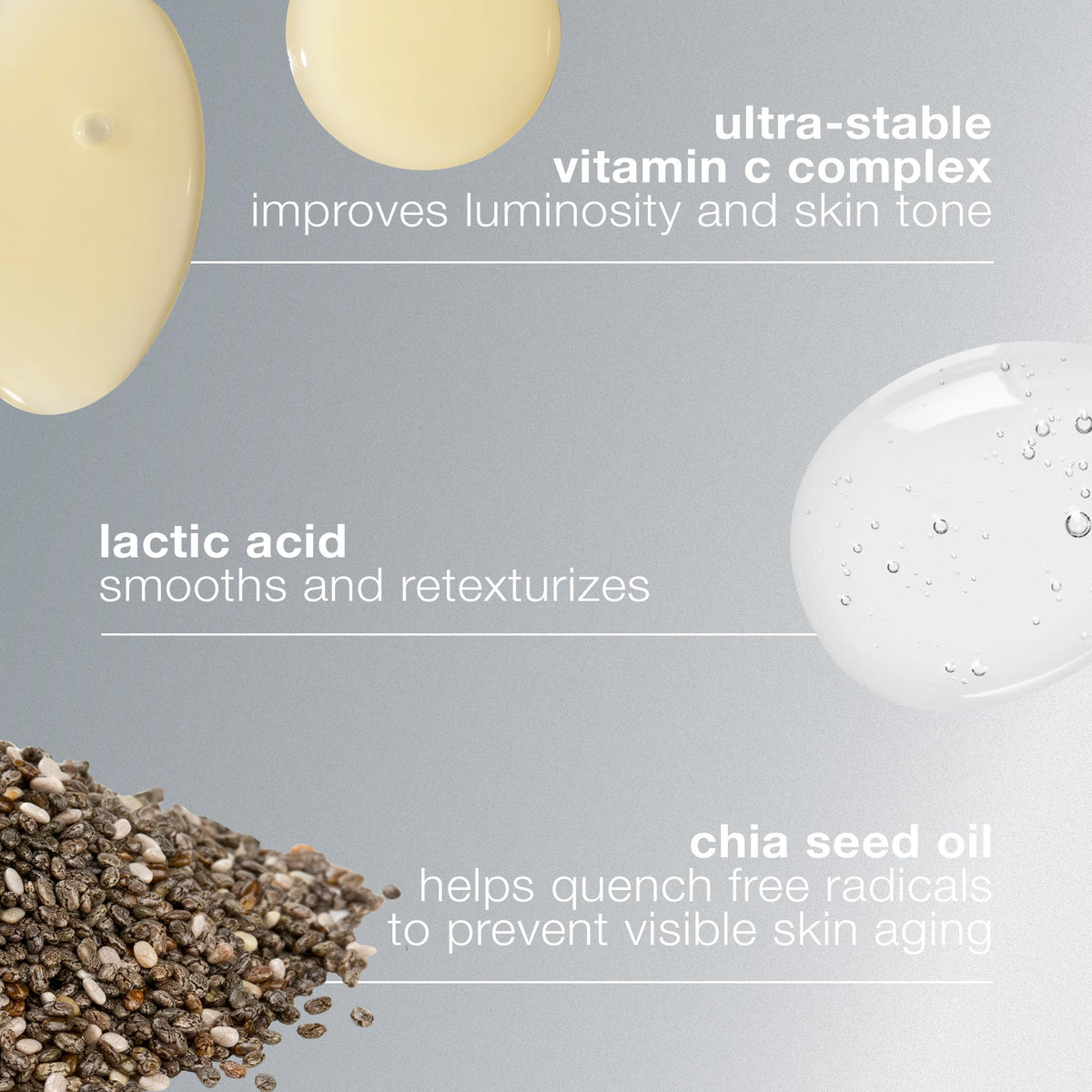 Dermalogica serum on hand being spread to show quick absorption and glow