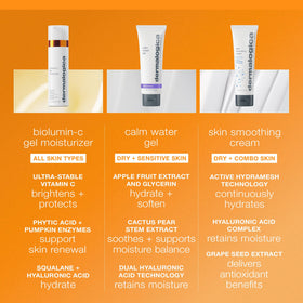 Dermalogica gel texture close-up showing lightweight hydration and smooth spread