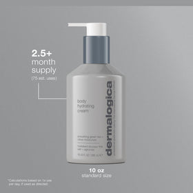 Dermalogica 10 fl oz bottle beside common item for size