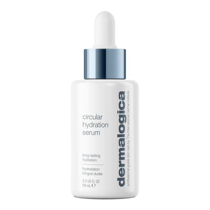 Dermalogica bottle front packaging showing clean branding and benefit