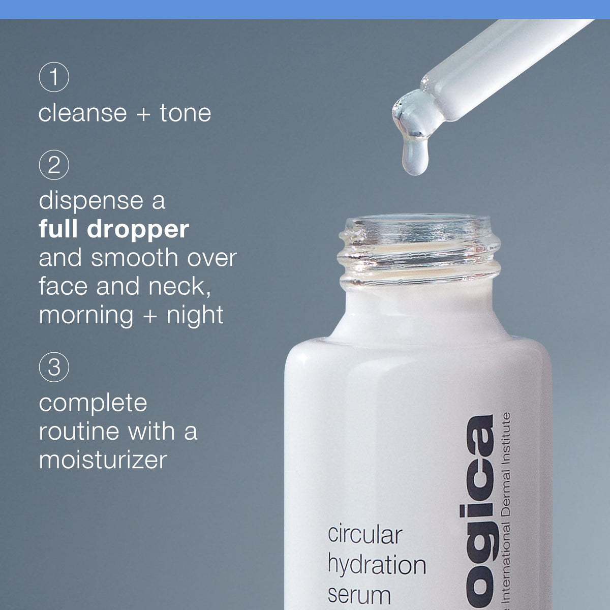 Dermalogica ingredient label detail emphasizing active hyaluronic and lactic acids