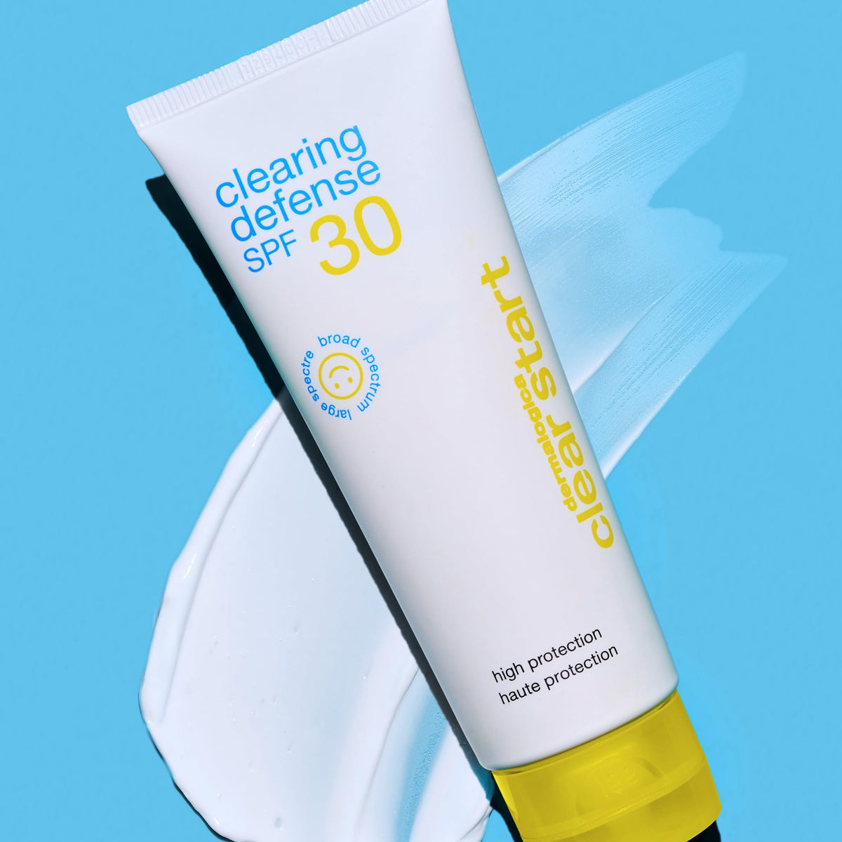 Dermalogica Clear Start applied on cheek demonstrating smooth matte finish